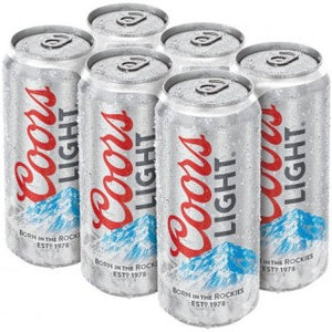 COORS LIGHT 6PK CN