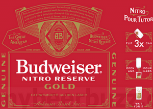 BUDWEISER NITRO GOLD 6PK CN